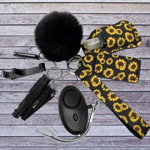 COPY - Safety Keychain - Black Daisey